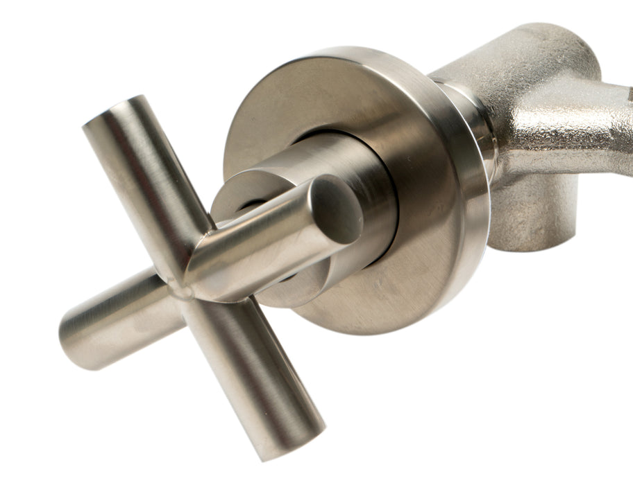 ALFI brand AB1035 8 Inch Widespread Wall-Mounted Cross Handle Faucet