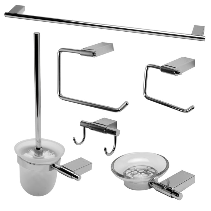 ALFI AB9515 6 Piece Modern Bathroom Accessory Set