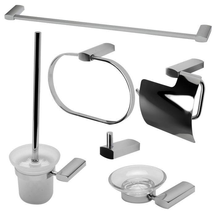 ALFI AB9503 6 Piece Modern Bathroom Accessory Set