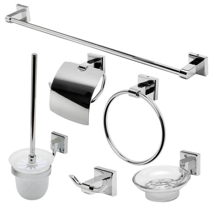 ALFI AB9509 6 Piece Modern Bathroom Accessory Set