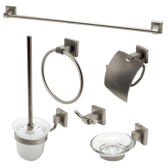 ALFI AB9509 6 Piece Modern Bathroom Accessory Set