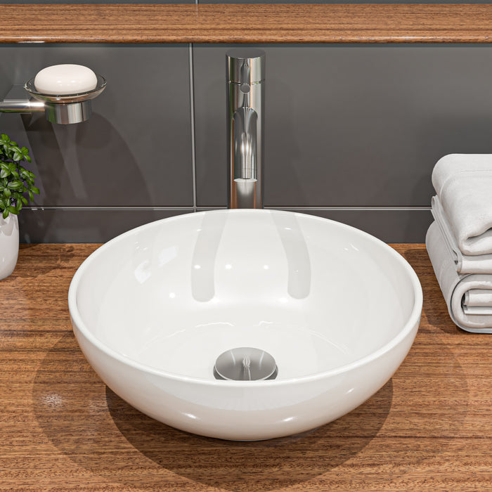 ALFI brand AB1023-BN Tall Brushed Nickel Single Lever Bathroom Faucet
