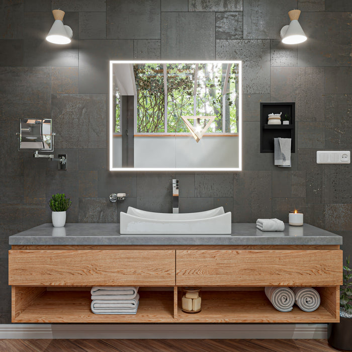 ALFI brand AB1129 Tall Square Single Lever Bathroom Faucet